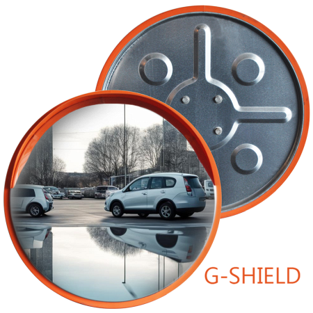 Уличное обзорное зеркало Steel Crafts G-SHIELD D-1000 из нержавеющей стали