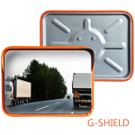 Уличное прямоугольное обзорное зеркало Steel Crafts G-SHIELD