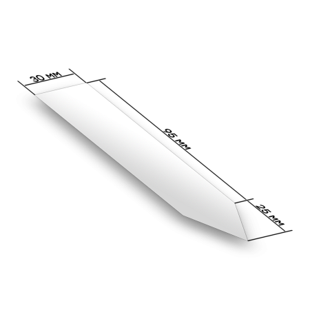 Бирка-колышек STI Group (30×120мм., Белый, Crystal, 1000шт.)